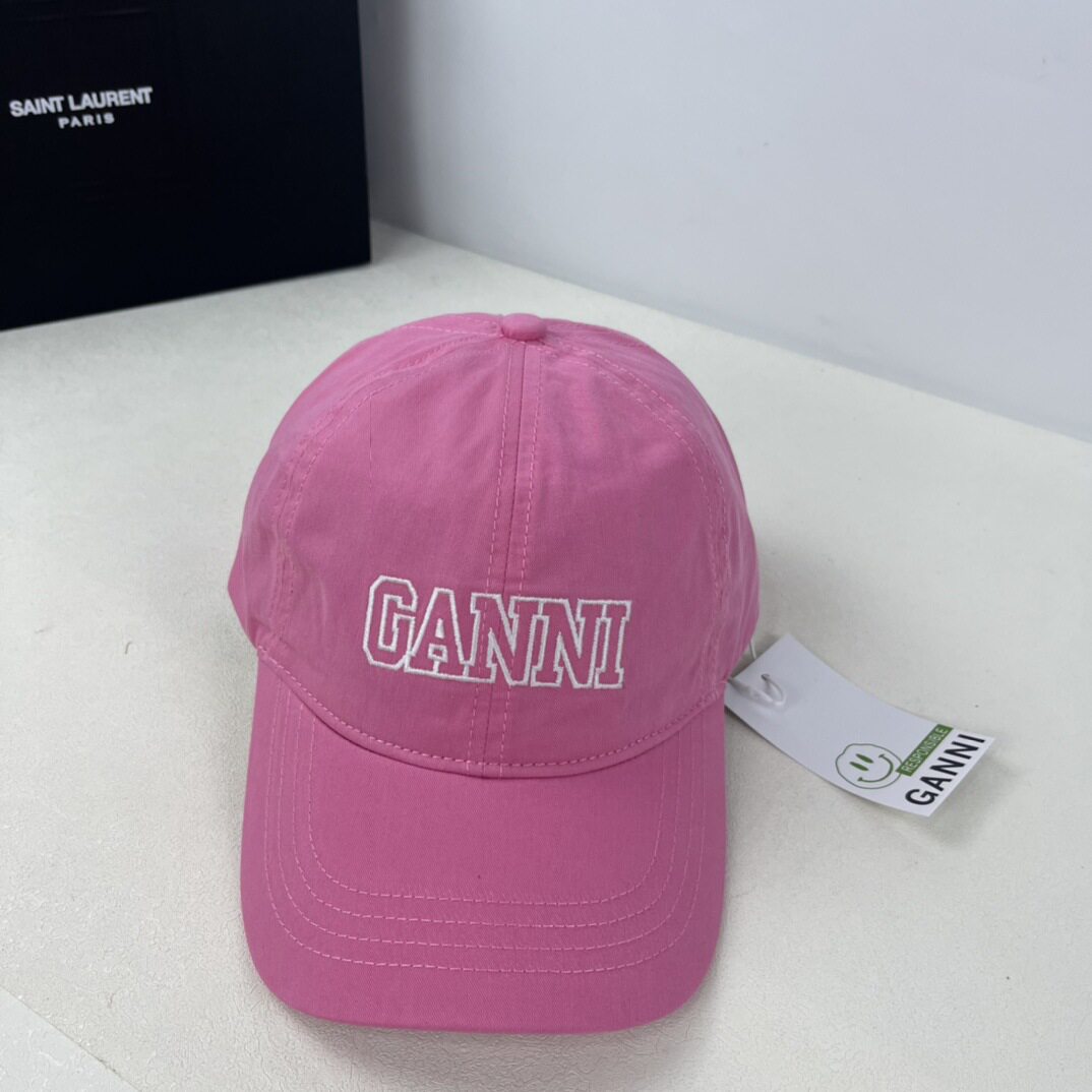 New Trendy Brand Gan Letter Embroidered Baseball Cap Soft Top Fashionable Male and Female Couple Peaked Cap Spring and Summer Sun Hat