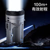 Deli Dl551300A Portable Light USB Rechargeable Outdoor Strong Light Long-Range Abs Handheld Searchlight in Stock