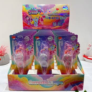 New Rainbow Pony Correction Tape Pony Polly High Color Value Student Homework Error Correction Tape Cartoon Cute