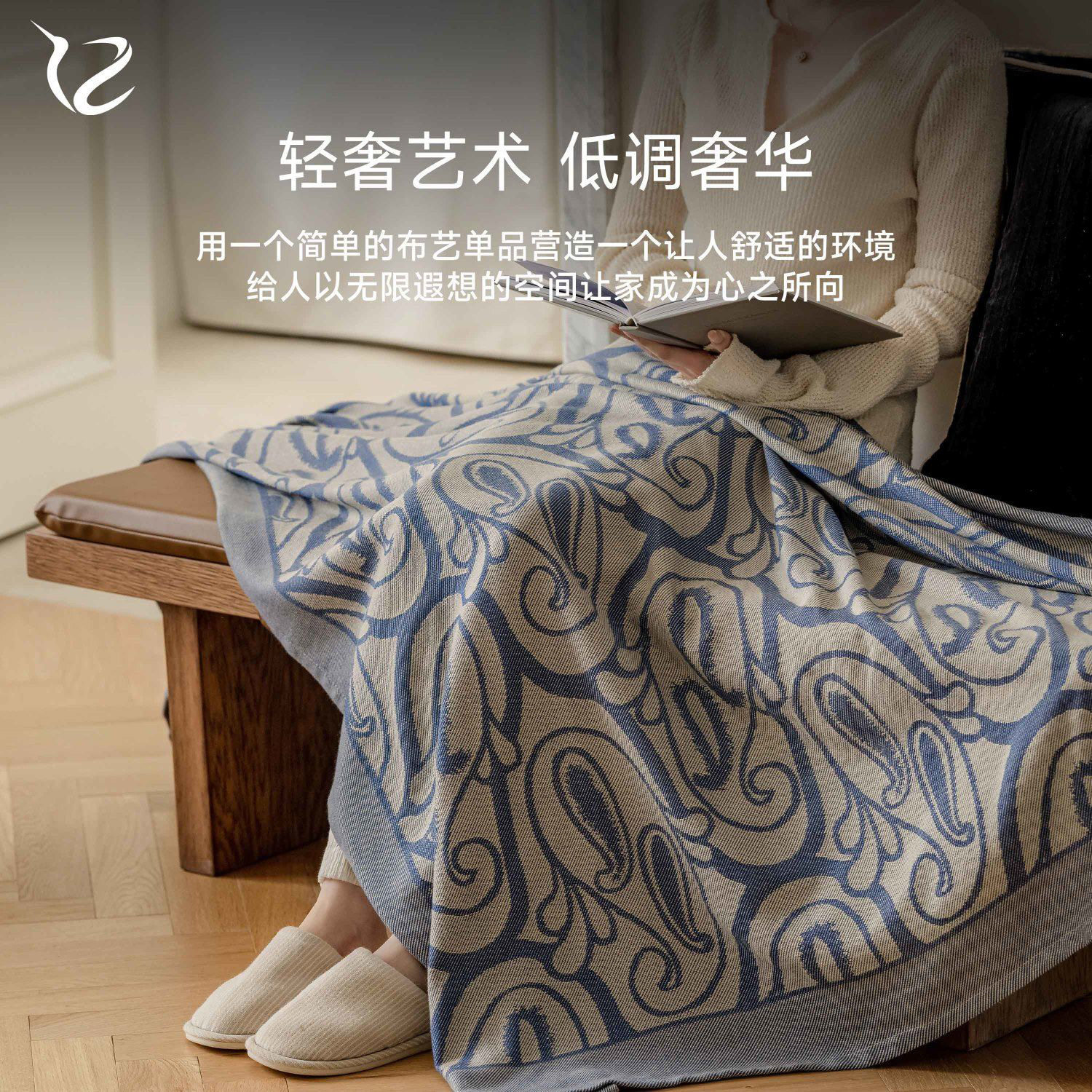 Aviation Aircraft First Class Aviation Blanket Anti-wrinkle Abrasion Blanket Super Soft Blanket Export 450g Heavy Nap Blanket Thickened