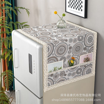 Factory wholesale refrigerator towel cover cloth dust cover cloth cover towel refrigerator single door double door beauty Haier universal
