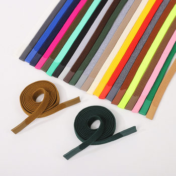 Color epoxy head pants waist rope sweater hat rope 1.2cm wide hollow flat rope sports pants quick-drying pants waist rope