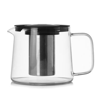 High Borosilicate Glass Teapot with Stainless Steel Filter for Tea-Water Separation, Suitable for Blooming Tea, Electric Ceramic Stove Water Boiling Tea Maker