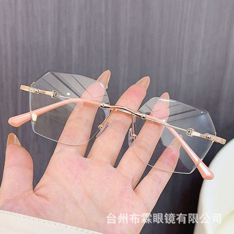 Women's finished myopia glasses without blue light radiation flat power fashion frame