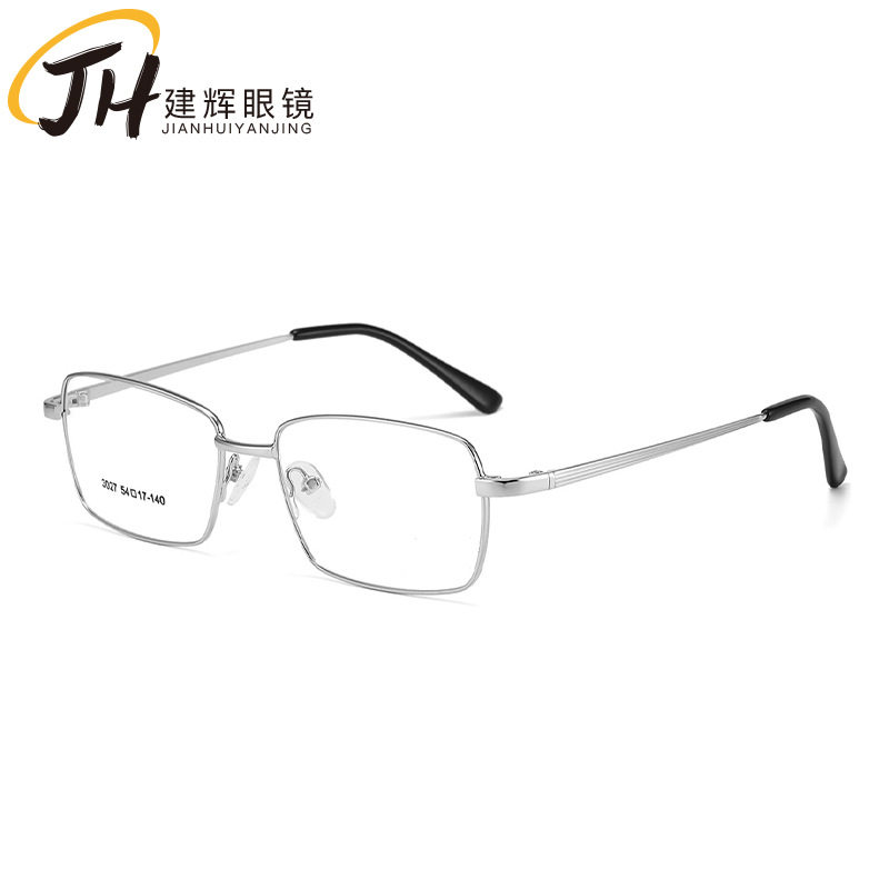 Factory wholesale alloy thick gold plating men's and women's metal glasses frame can be installed presbyopia frame 3027