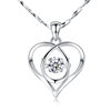 For your heart necklace Korean fashion accessories main stone can shake beating heart pendant
