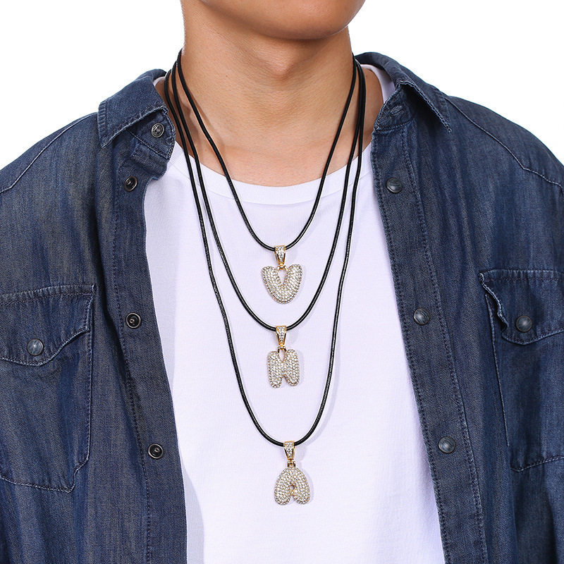 20/24/30 inch/stainless steel lobster clasp leather necklace black jewelry with chain small jewelry NC-530