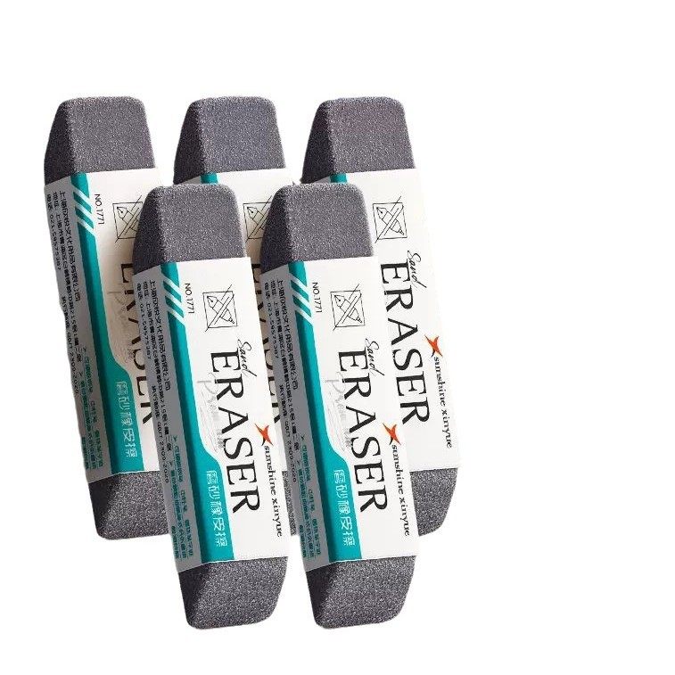 True color half sand eraser for student writing erasable pen pencil frosted double-headed dual-purpose eraser wholesale