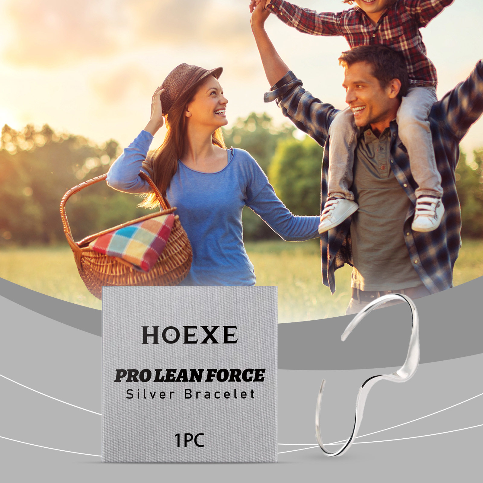 Hoexe 银色不规则手镯 时尚优雅耐用好看不易掉色雅致格调手镯