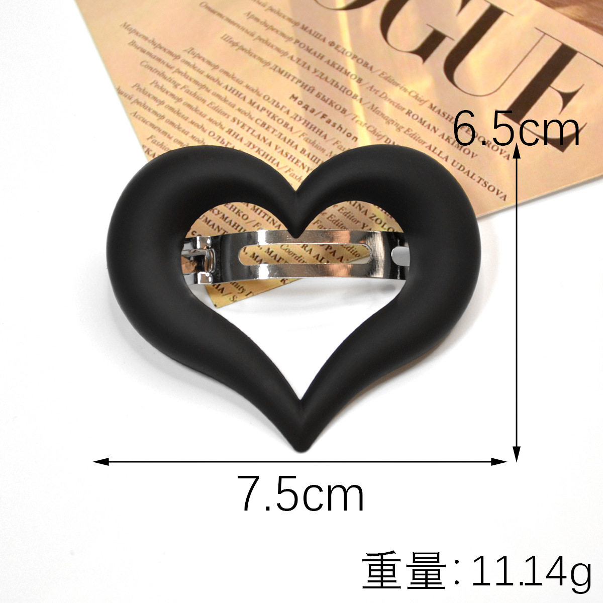 可爱多巴胺爱心发夹女磨砂方形新款发卡边夹高颜值夹子头饰发饰