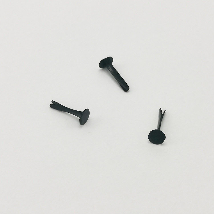 4.5*12mm black round two-foot nail round head two-angle nail flat head two-foot nail 4*8mm silver foot nail