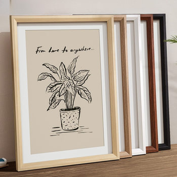 Photo Frame A4 Wall-Mounted Picture Frame Mounting Size A3 Outer Frame 8K Puzzle Frame 24inch Photo Rectangular Cardboard Wood