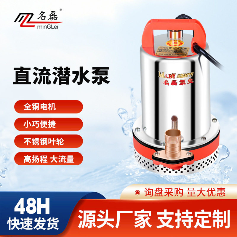1-inch 24V 220W 10-meter power cord / DC submersible pump all-copper water pump small battery car electric car water pump household agricultural use
