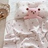 Pink fresh cute cherry blanket ins style baby gauze towel nap blanket cotton towel bath towel blanket