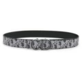 3 drops of glue silver buckle gray belt