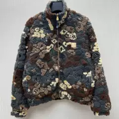 Cross-Border High-Version Lv Jia Autumn/Winter Faux Shearling Suede Double-Faced Long Sleeve Belted Stand-Collar Zip Jacket