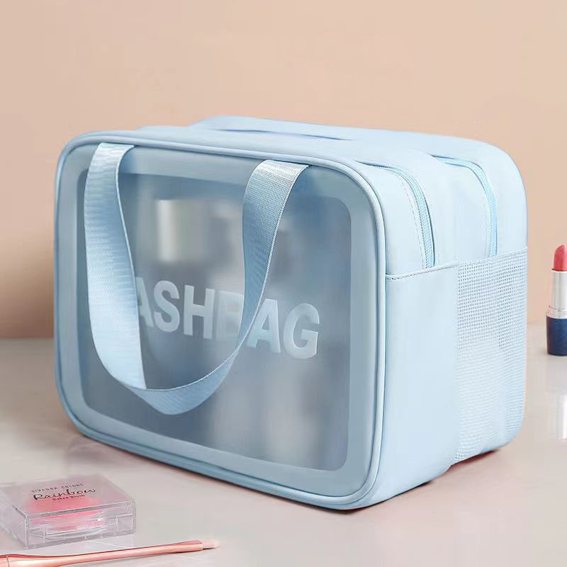 Dry and Wet Separate Cosmetic Bag Multifunctional Portable Travel Wash Bag Large Capacity Waterproof Skin Care Storage Bag New Style