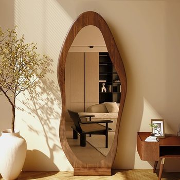 Second-Hand Full-Length Mirror, Home Floor-To-Ceiling Mirror, Internet Celebrity Special-Shaped Mirror, Wall-Mounted Dressing Mirror, Bedroom Fitting Mirror