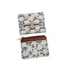 Popular short wallet Arc de Triomphe commuter card holder two-piece removable thin leather card holder coin bag certificate