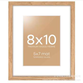 Cross-Border Hot-Selling Solid Wood Photo Frame 11*14inch Hanging and Dual-Purpose Home Decoration Calligraphy and Painting Frame Manufacturer Wholesale Customization
