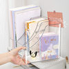 Transparent Desktop Vertical File Storage Box Office Data File Rack a4 Paper Basket Rack Large Opening Book Stand File Rack