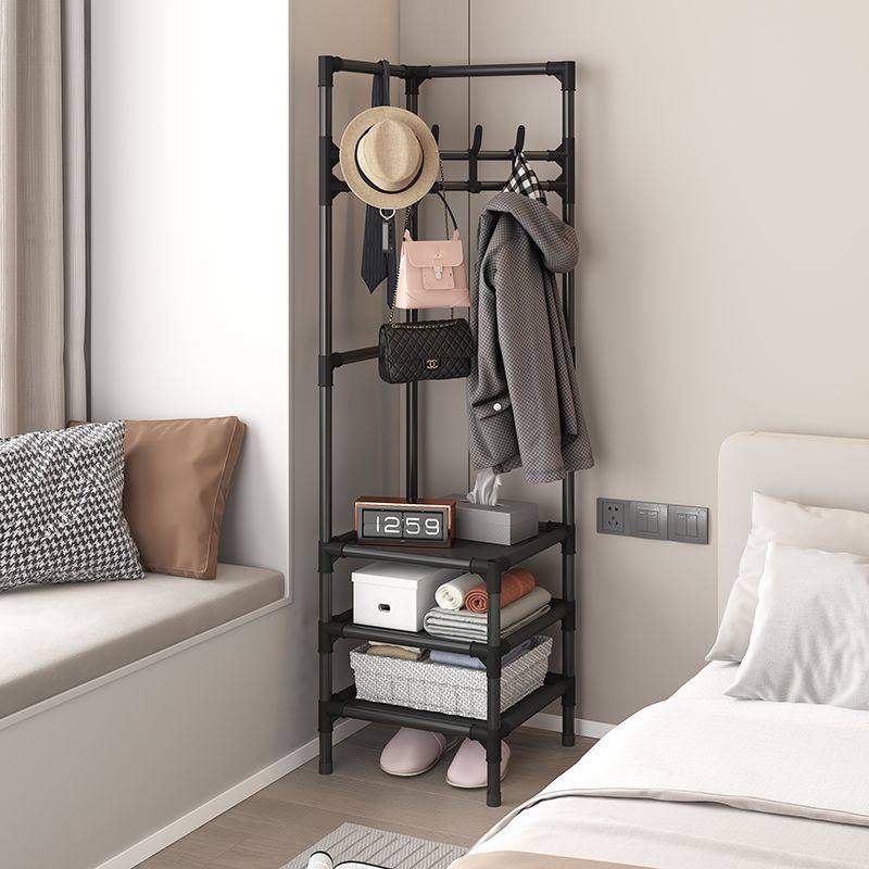 Simple Clothes Hanger Corner Coat Rack Bedroom Floor-Standing Storage Corner Clothes Hanger Indoor Home Stacking Rack Factory Wholesale