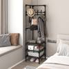 Simple Clothes Hanger Corner Coat Rack Bedroom Floor-Standing Storage Corner Clothes Hanger Indoor Home Stacking Rack Factory Wholesale