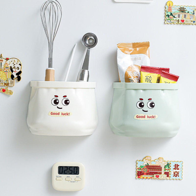 New Magnetic Absorption Box Refrigerator Side Door Storage Rack Home Kitchen Plastic Wrap Storage Wall-Mounted Magnetic Suction Model