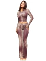 Brown snake print