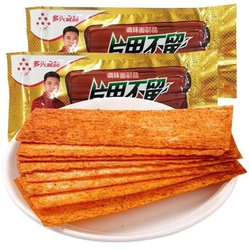 Duoxing Slices: 30 Packs of Spicy Strips, Spicy Dried Slices, Hand-shredded Spicy Slices, Childhood Internet Celebrity Nostalgic Snacks