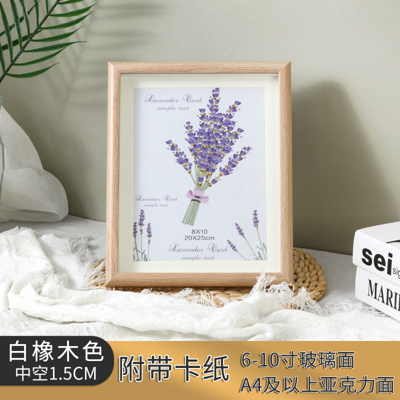 Photo frame table factory wholesale wooden picture frame 5 inch 6 inch 7 inch 8 inch 10 inch three-dimensional hollow creative