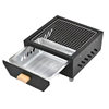 Home Camping Courtyard Barbecue Grill Outdoor Portable Charcoal Grill Square Stove for Tea Brewing Camping Fire Pit