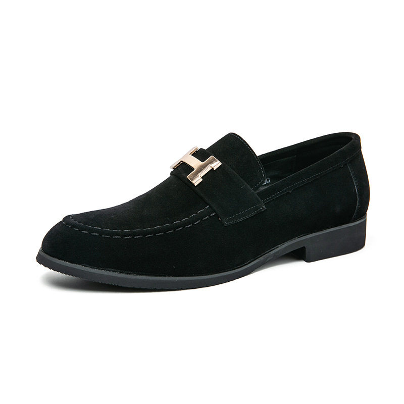Giày Lười Nam Da Mờ Chiều Cao Đế Khoảng 2cm Màu Đen, Nâu, Xanh Navy