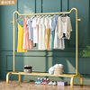 Floor-type Drying Rack Indoor Simple Coat Rack Household Bedroom Hanger Thickened Double-pole Balcony Storage Rack