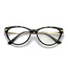 New Fashionable and Personalized Color-Changing Anti-Blue Light Glasses, Trendy Edge-Changing Glasses, European and American Cross-Border Cat-Eye Glasses Frames