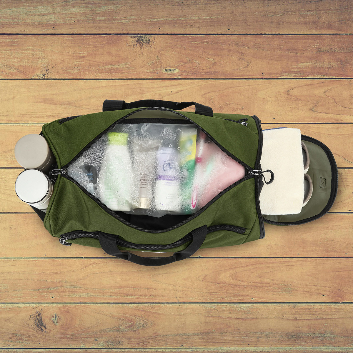 男士健身训练包手提運動包瑜伽健身包户外活动便携斜挎轻量旅行包