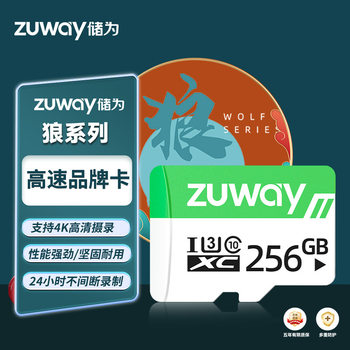 Weiwei Wolf Series 256Gb Memory Card Surveillance Camera Driving Recorder Camera Dedicated High-Speed Tf Card Batch