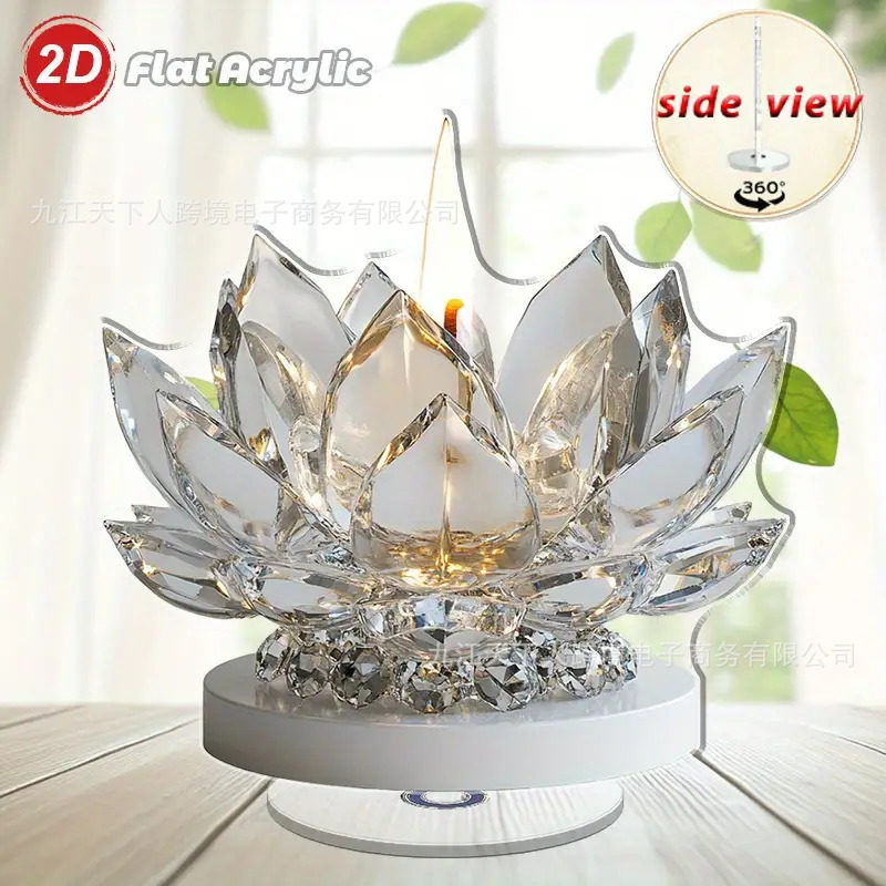 跨境新款春季热销2D平面亚克力旋转摆件芭蕾舞女孩八音盒装饰摆件