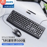 Набор проводных офисных клавиатуры и мыши Philips SPT6234 ноутбук настольный компьютер USB клавиатура и мышь для бизнеса