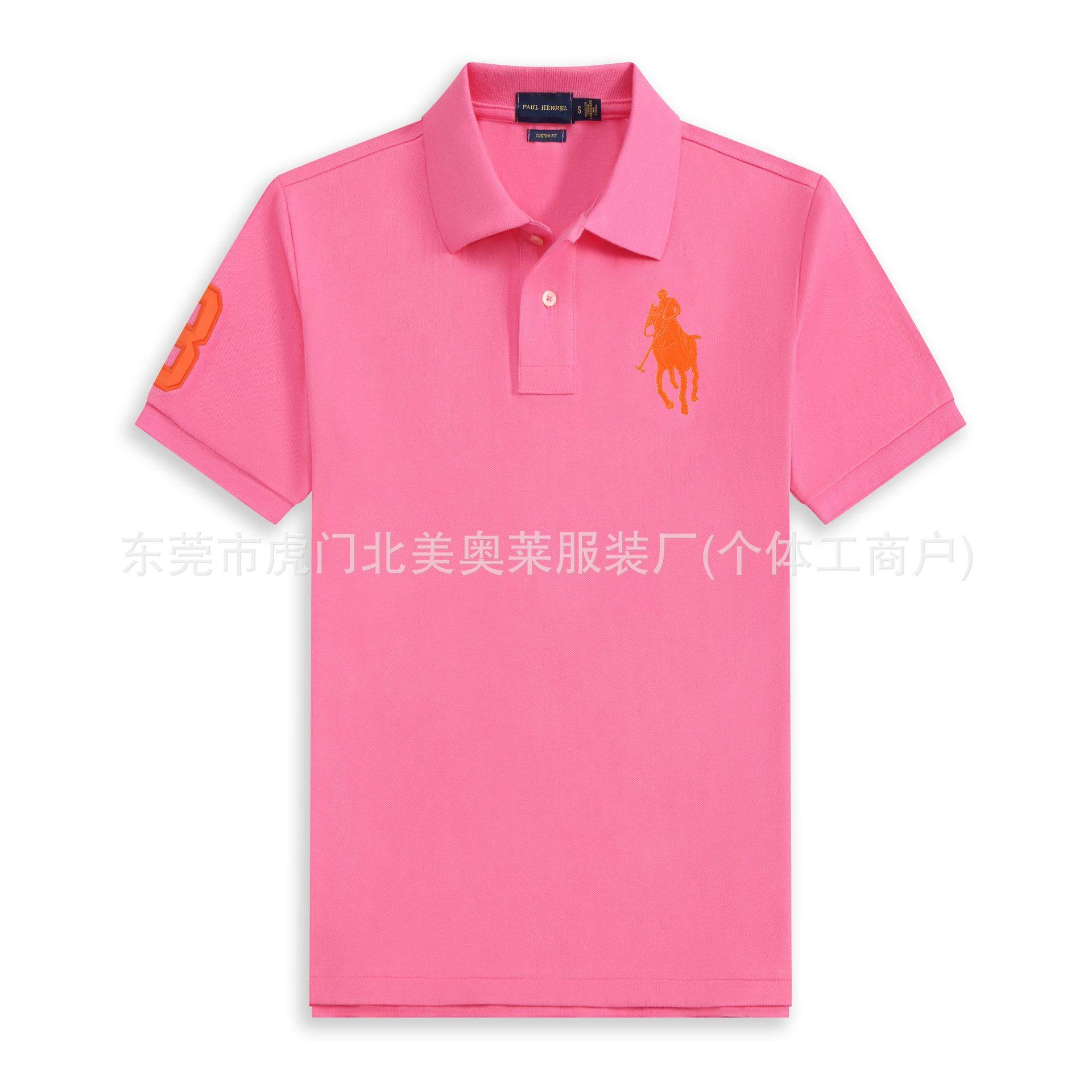 高品质版RL保罗大马标男士短袖polo衫纯棉翻领t恤男休闲马球衫