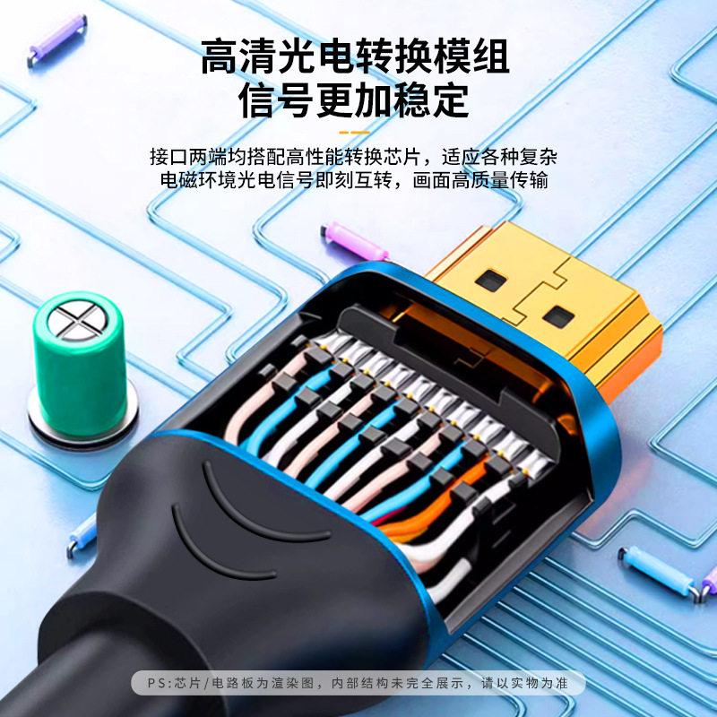 HDMI Cable High-Definition Cable Connection 2.0 Tv Set-Top Box Computer Notebook Monitor 4K120Hz Extended 19+1