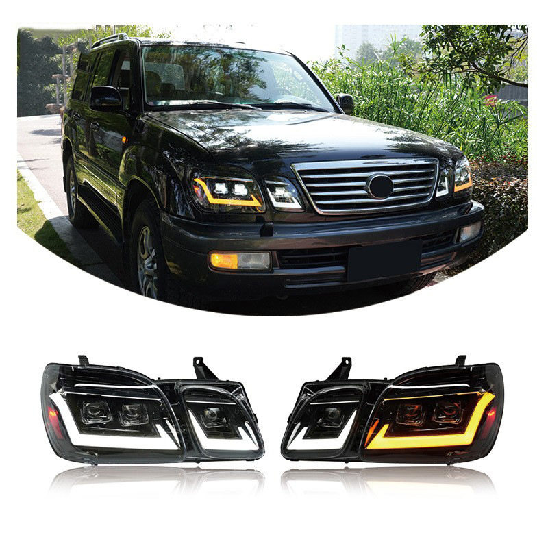 Подходит для Lexus LEXUS LX470 98-07 светодиодные модифицированные фары гидроусилитель руля