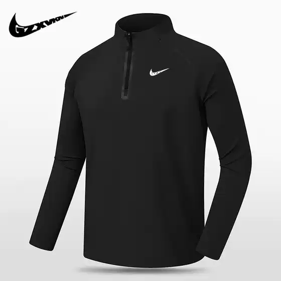 Men's Clothing 2026 Autumn Sports Long-Sleeved T-Shirt Men's Elastic Quick-Drying Trendy Brand Men's Running Fitness Training Basketball Uniform