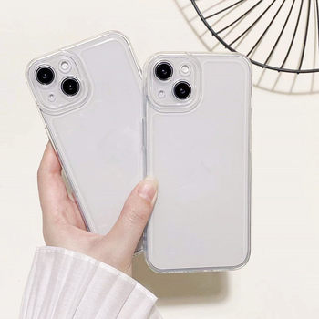 Applicable to Apple 13promax mobile phone shell new iphone12 transparent space shell 11 silicone 7/8 drop-resistant shell