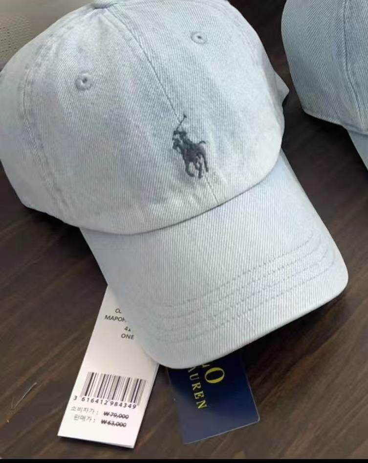 Scanable/High-Quality Ralph Lauren Rl Baseball Cap, Peaked Cap, Sun Hat, Soft Top, Same Style for Men and Women, Versatile