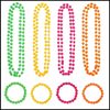 1980s prom party costume accessories neon plastic necklace solid color beaded necklace fluorescent neon necklace
