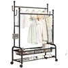 Coat Rack Floor-Standing Clothes Rack Bedroom Household Clothes Drying Rack Simple Clothes Storage Rack Double Pole Clothes Rack