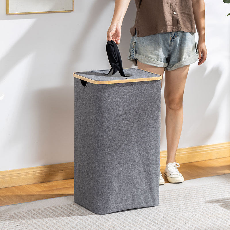 Cross-Border Deposit Bottle 100L Collection Basket Storage Basket Household Large-Capacity Dustproof Storage Dirty Clothes Basket Collapsible Storage