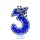 Оптовая продажа нового продукта цифровая свеча dream blue style birthday cake party Aliexpress Amazon handmade luminous mini 4