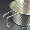 Outdoor 304 Stainless Steel Snow Pull Bowl Hammer Pattern Camping Style Hangable Tableware Titanium Picnic Bowl Amazon Cross-Border Wholesale